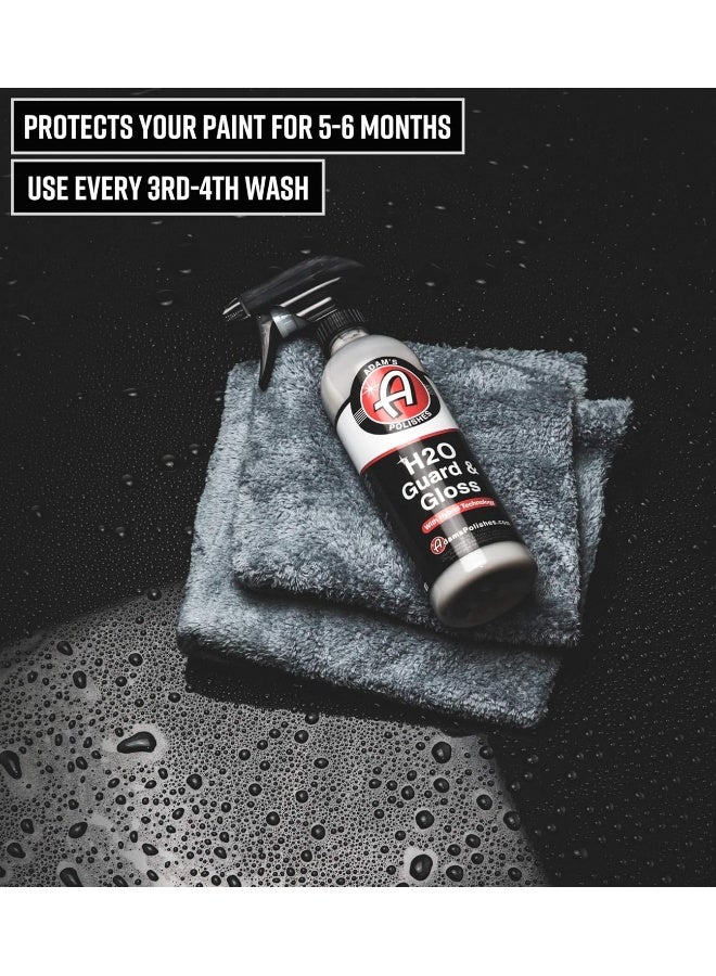 Adam's Polishes H2O Guard & Gloss - Revolutionary Hybrid Top Coat Technology Combines Silica Sealant, Polish Wax, And Quick Detailer Technology - Seals, Shines, And Protects All Exterior Surfaces - Image 3