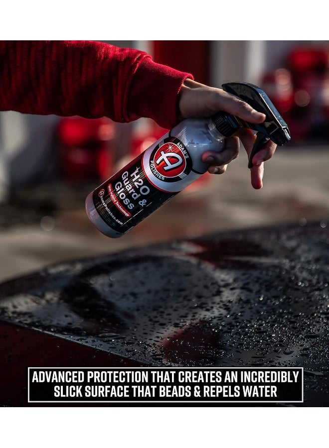 Adam's Polishes H2O Guard & Gloss - Revolutionary Hybrid Top Coat Technology Combines Silica Sealant, Polish Wax, And Quick Detailer Technology - Seals, Shines, And Protects All Exterior Surfaces - Image 4
