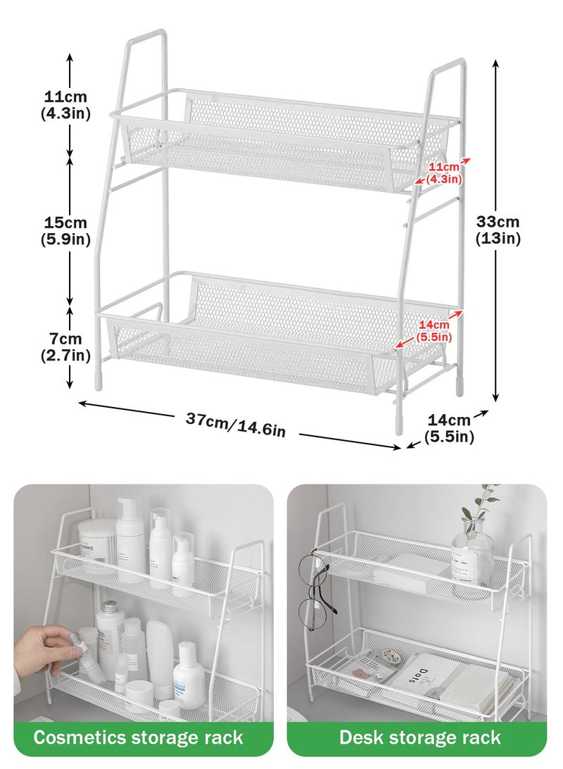 HomarKet Countertop organizer for bathroom counter  the organizer for bedroom  spice rack organizer for kitchen counter shelf - Image 2