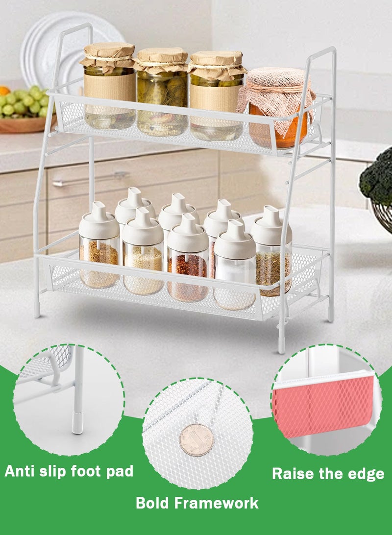 HomarKet Countertop organizer for bathroom counter  the organizer for bedroom  spice rack organizer for kitchen counter shelf - Image 5