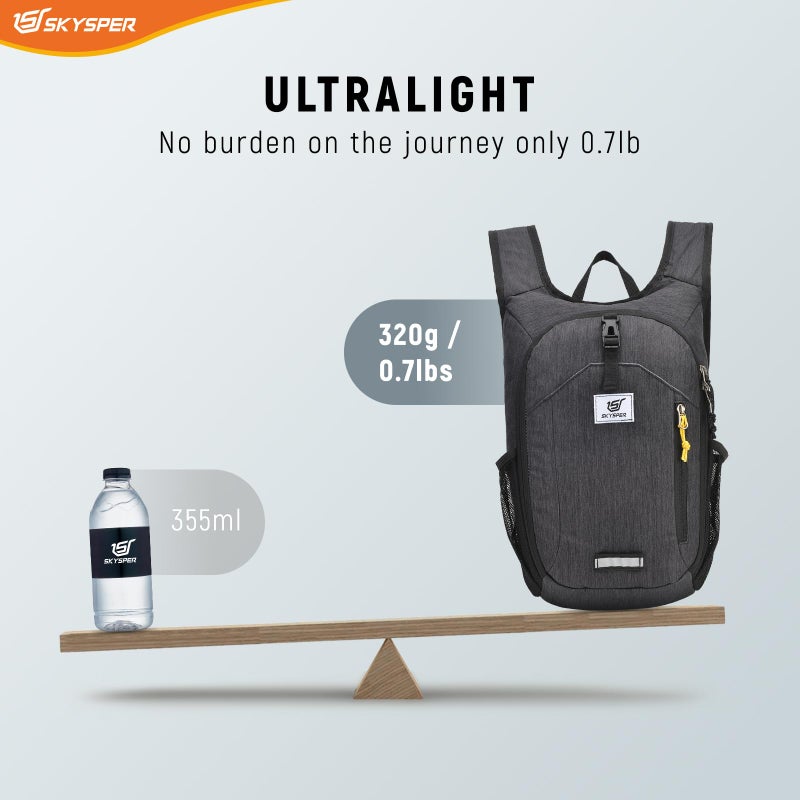 SKYSPER 10L Hiking Backpack Small Foldable Daypack Packable Lightweight Hiking Daypack Travel Day Pack for Women Men - Image 4
