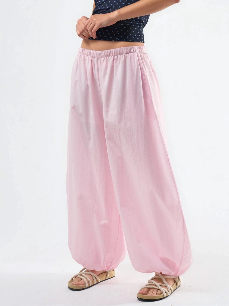Busem Elastic Waist Balloon Pants with Pockets - Image 1