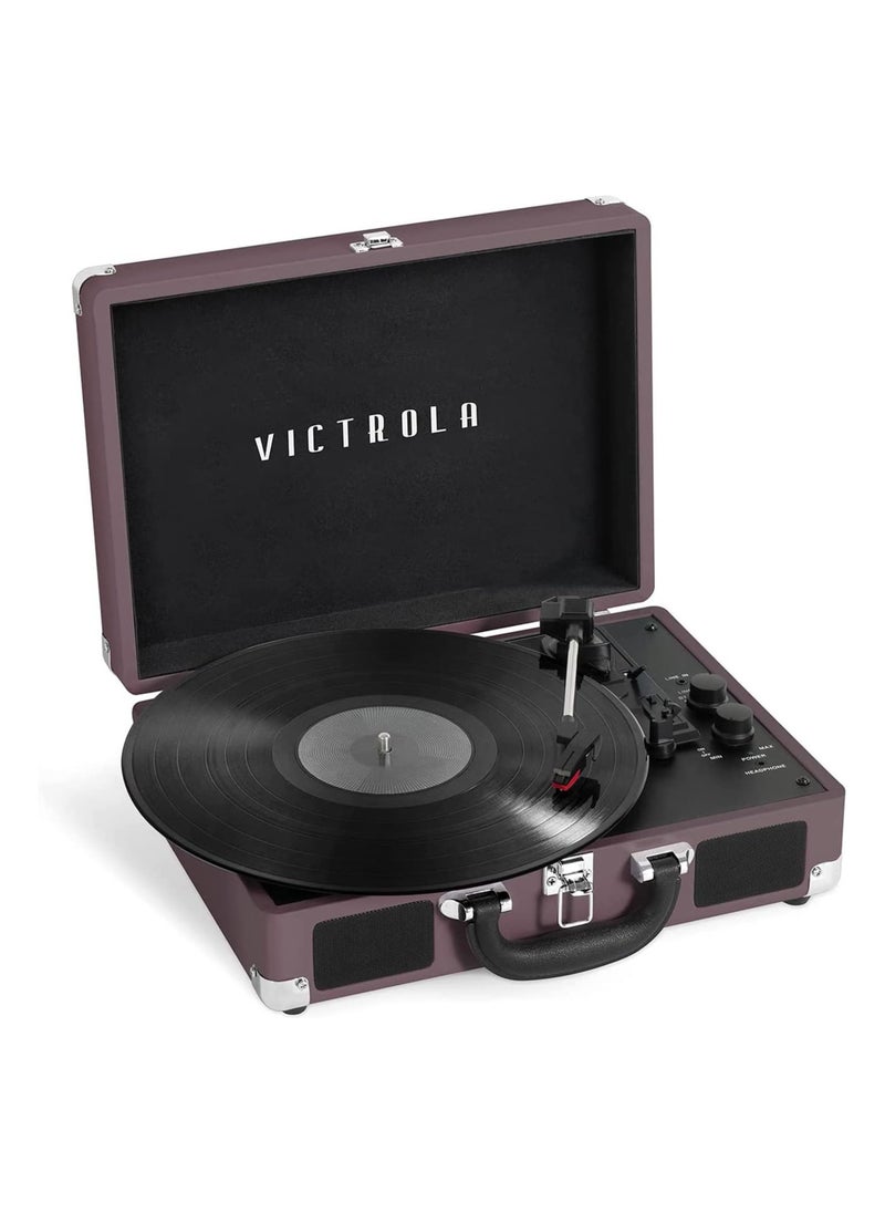 VICTROLA Victrola Journey+ Signature Turntable Record Player Bluetooth Vinyl Streaming 33-1/3, 45 & 78 RPM Suitcase Vinyl Record Player, Bluetooth Connectivity & Built-in Speakers, Stereo RCA Output (Magenta))  - Image 1