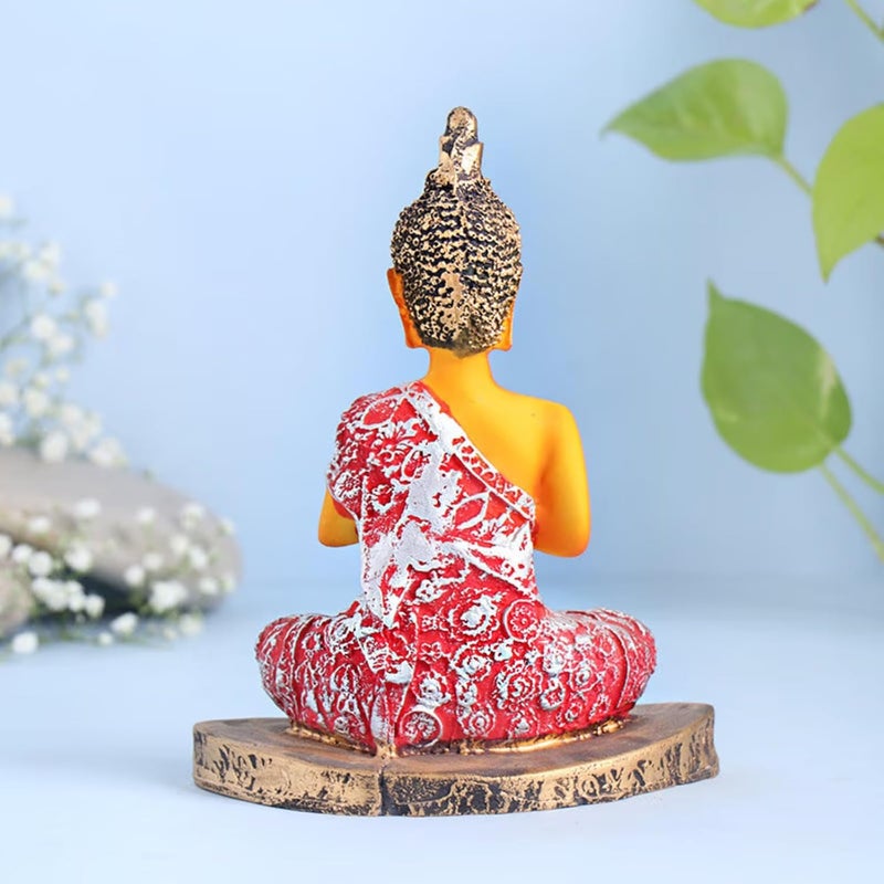 Floweraura Tradational Lord Buddha Idol Showpiece for Diwali Gift, Living Room, Table Decor, Office Decor, Home Decor, Gift for Religious Events & Occasions - Image 3