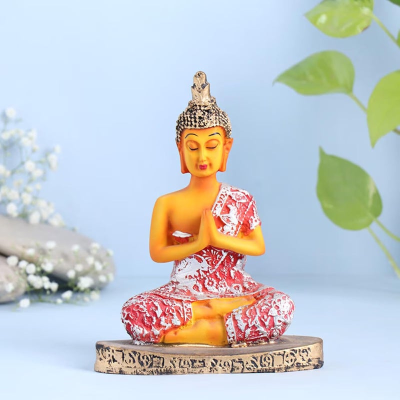 Floweraura Tradational Lord Buddha Idol Showpiece for Diwali Gift, Living Room, Table Decor, Office Decor, Home Decor, Gift for Religious Events & Occasions - Image 1