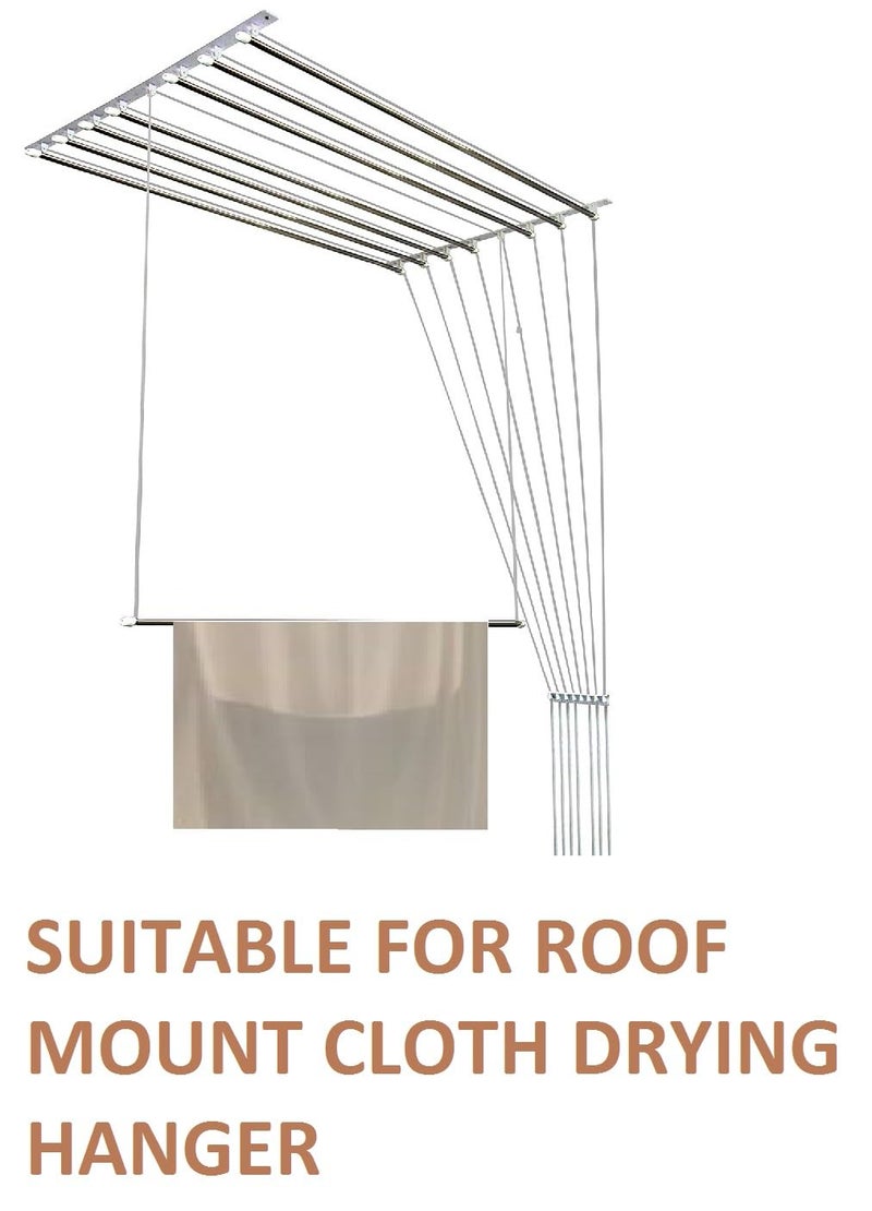 Wwire 70 feet Polyester Cloth line for Drying Clothes Suitable for Roof Mount Cloth Drying Hanger UV Protected Strong and Resistant to wear and Tear Strong LongLasting Performance - Image 2
