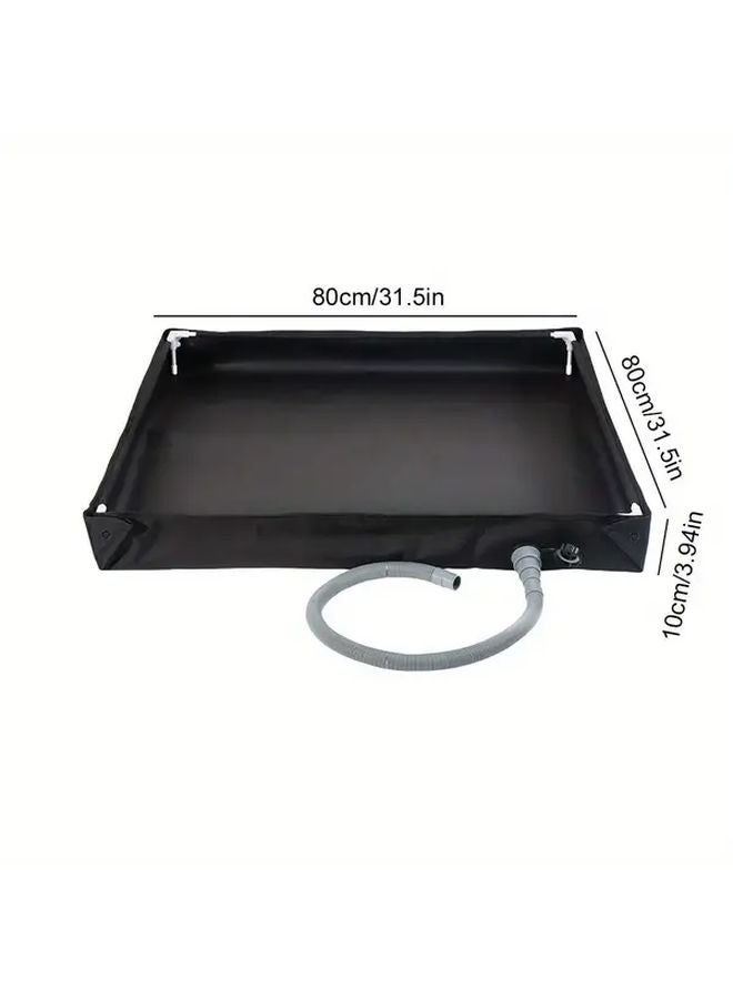 دش الاستحمام المحمول القابل للطي باللون الأسود - قماش أكسفورد متين - سهل الإعداد - للاستخدام الداخلي والخارجي - Image 3