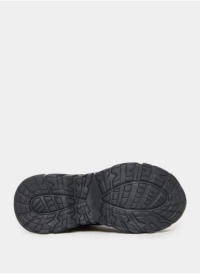 Styli Mesh Chunky Sole Lace Up Sneakers