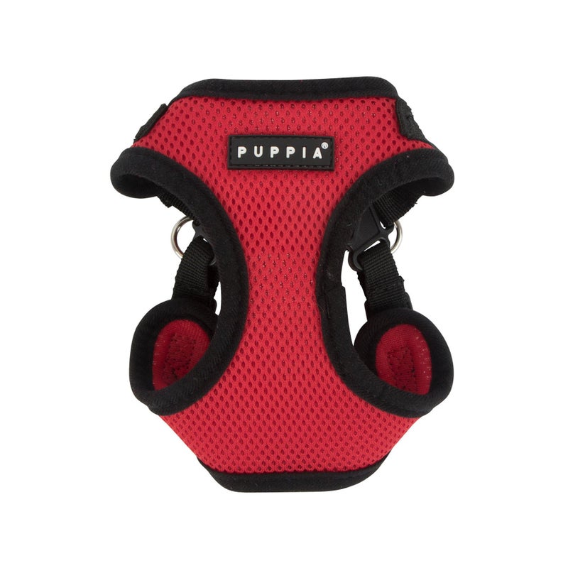Puppia PARA-HC1533-RD-M Red Soft Harness C Pet-Vest-Harnesses, MEDIUM - Image 1