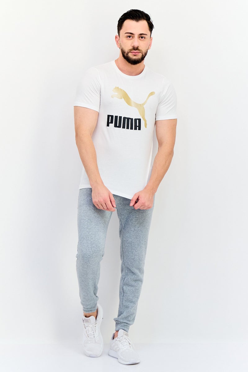 PUMA تي شيرت رياضي للرجال بأكمام قصيرة مناسب في الهواء الطلق، أبيض - Image 4