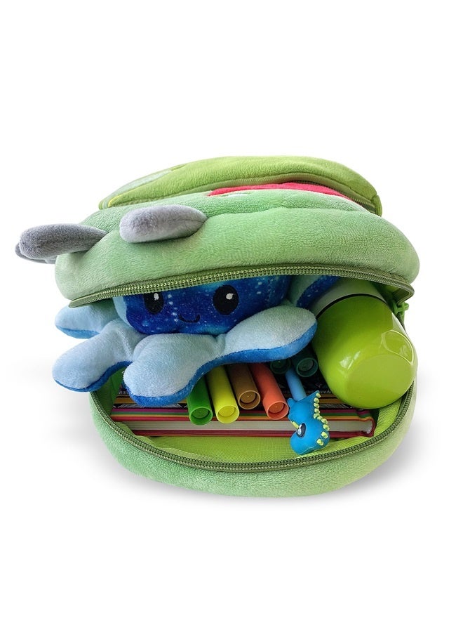 Toddler Animal Cartoon Small Mini Backpack with Adjustable Straps - Travel Carrier for Toys, Essentials - Unique Birthday Gift (Dinosaur)  - Image 4