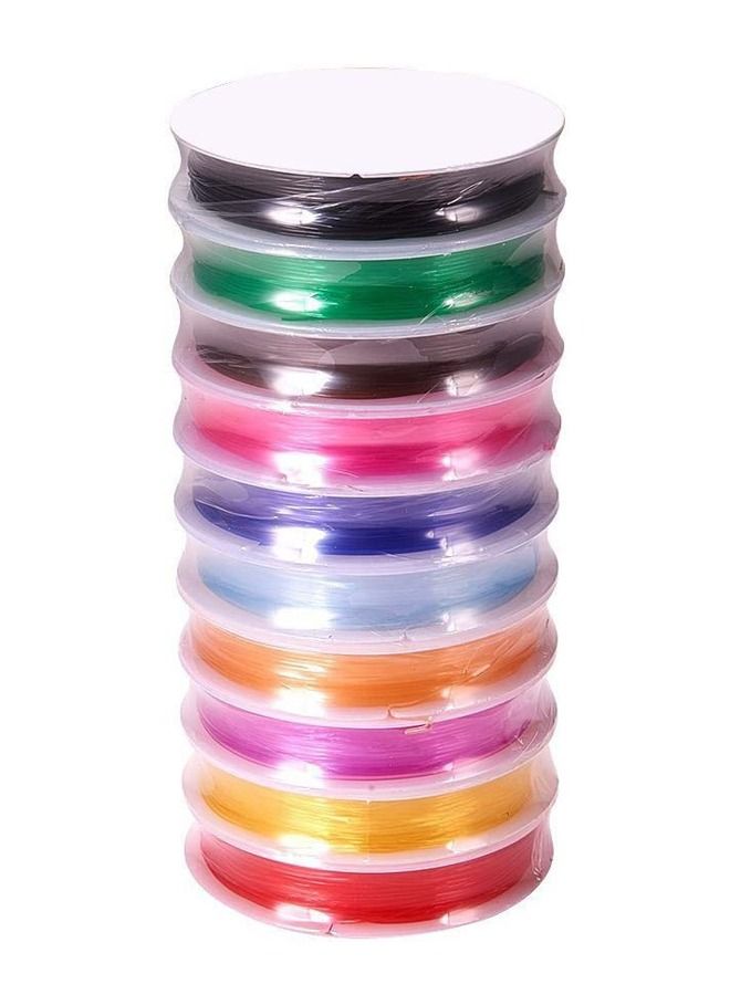 Elastic Crystal Thread 10 Colors Packs 0.8mm 150M Stretchy Bead Cord String For DIY Bracelet Beading Jewelry Making