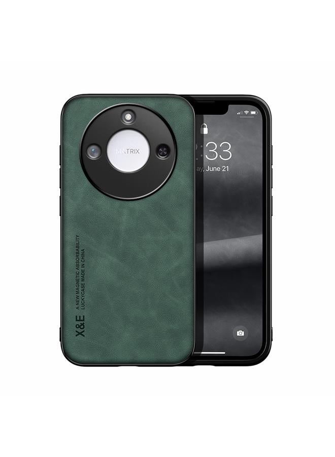 زبون جراب خلفي من الجلد المغناطيسي لهاتف Honor X60 - Image 1