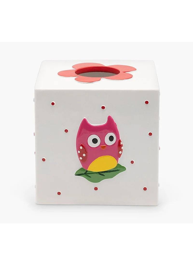 2XL Home Owl Tissue Box 15x15x15cm Multicolour