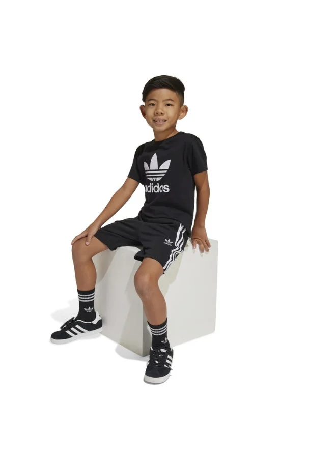 Adidas SHORT TEE SET Black Originals Kids SUITS