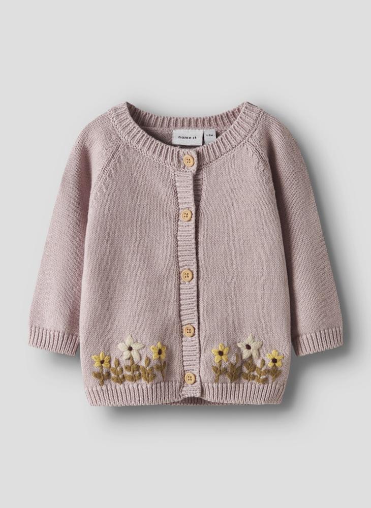 NAME IT Kids Nbfkamma Flower Cardigan  - Image 1