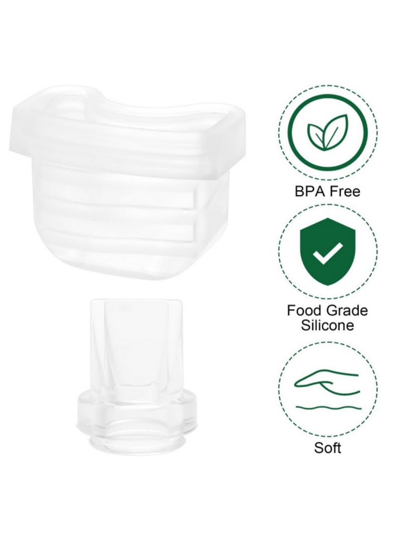 6-Pack Duckbill Valves & Silicone Diaphragms for MomMed S21/S23/S18 Breast Pump, Food-Grade Replacement Parts for Enhanced Performance & Hygiene - Image 2