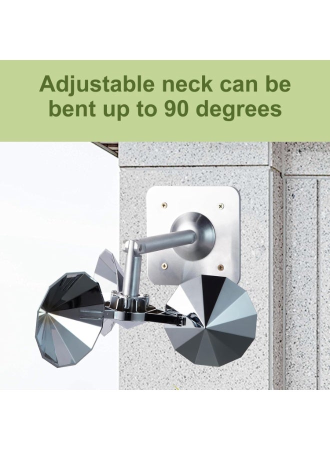 Bird Deterrent Reflector Wind Powered Outdoor Bird Repellent Device, Reflective Sunlight Bird Scarer for Pigeons, Sparrows & Woodpeckers, Garden, Balcony, Patio, Roof, Window Ledge, Pool & Yard - Image 5
