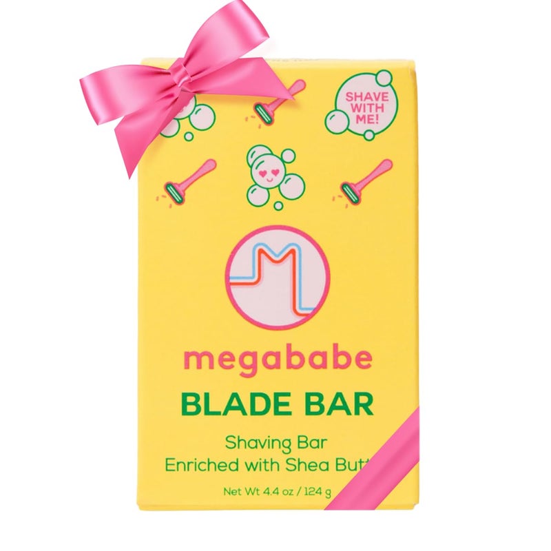 Megababe Blade Bar | Stocking Stuffer Holiday Gift | Shaving Bar Enriched with Shea Butter | Hydrating for All Skin Types | 4.4 oz - Image 1