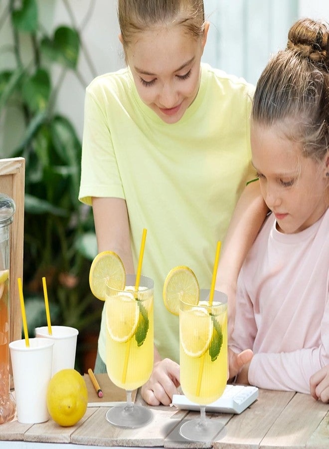 Festiko® Bio-degradable Paper Straws (Size -6mm|Pack of 75 Pcs|Yellow), Paper Straws for Drinking, Food Grade Paper Straws for Kids - Image 4
