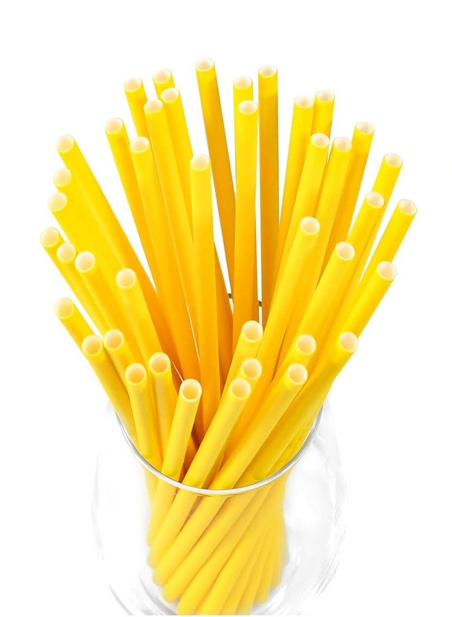 Festiko® Bio-degradable Paper Straws (Size -6mm|Pack of 75 Pcs|Yellow), Paper Straws for Drinking, Food Grade Paper Straws for Kids - Image 1