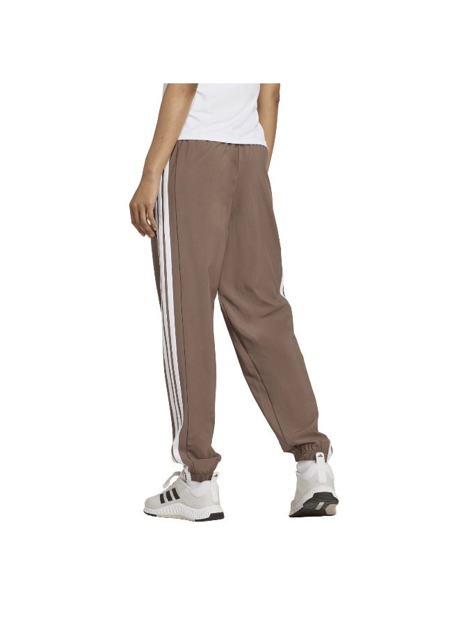 Adidas We 3S Woven Pt Brown Training Pants For Women XS - Image 3