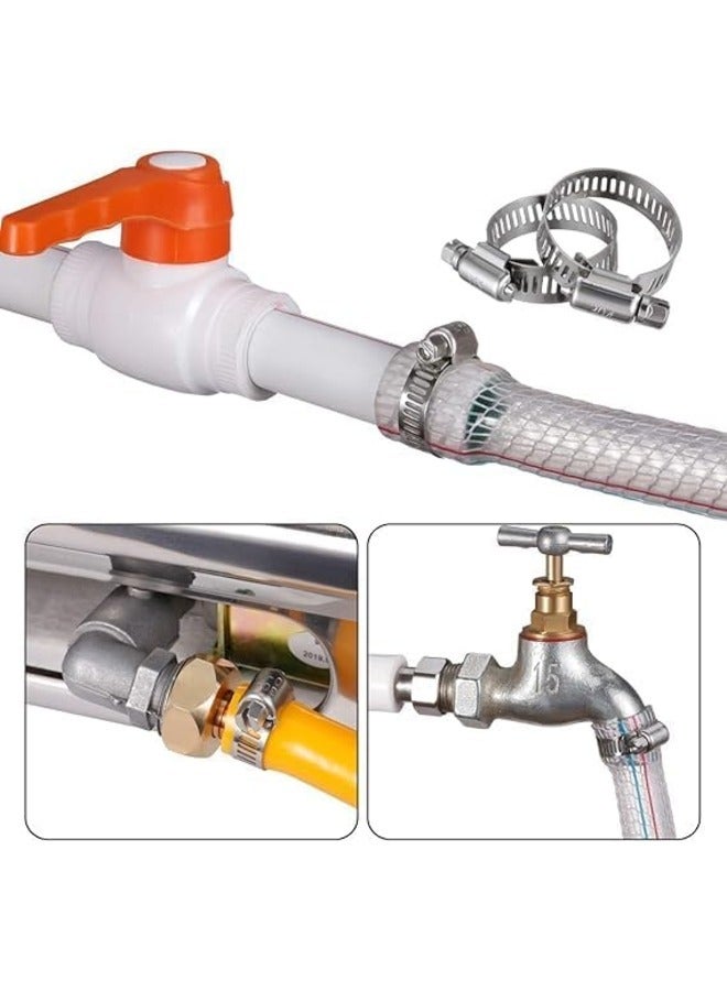 ZEBRA "Stainless Steel Hose Clamps for Hose Pipes, a Variety of Worm Gear Hose Clamps Large Adjustable Hose Clamps for Car Radiators and Mechanical Fuel Lines." (25/40) - Image 2