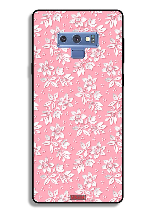 Tolwak Samsung Galaxy Note 9 Protective Case Cover Flowers Background Pattern - Image 2