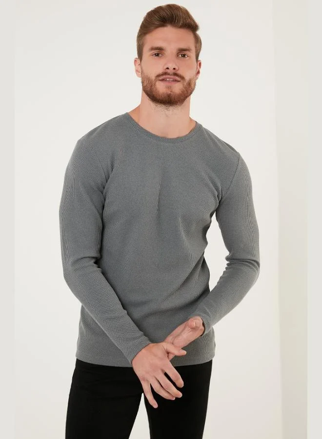 Buratti Cotton Crew Neck Slim Fit Basic Sweatshirt Men's SWEAT 5905073