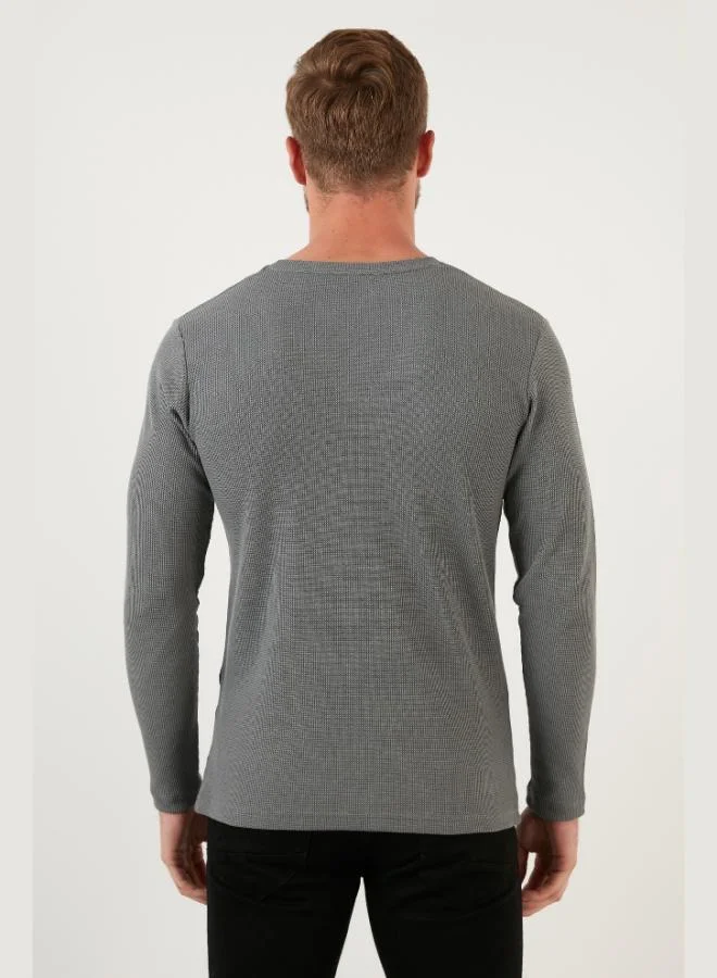 Buratti  Buratti Cotton Crew Neck Slim Fit Basic Sweatshirt Men's SWEAT 5905073 for Men | Best Price UAE