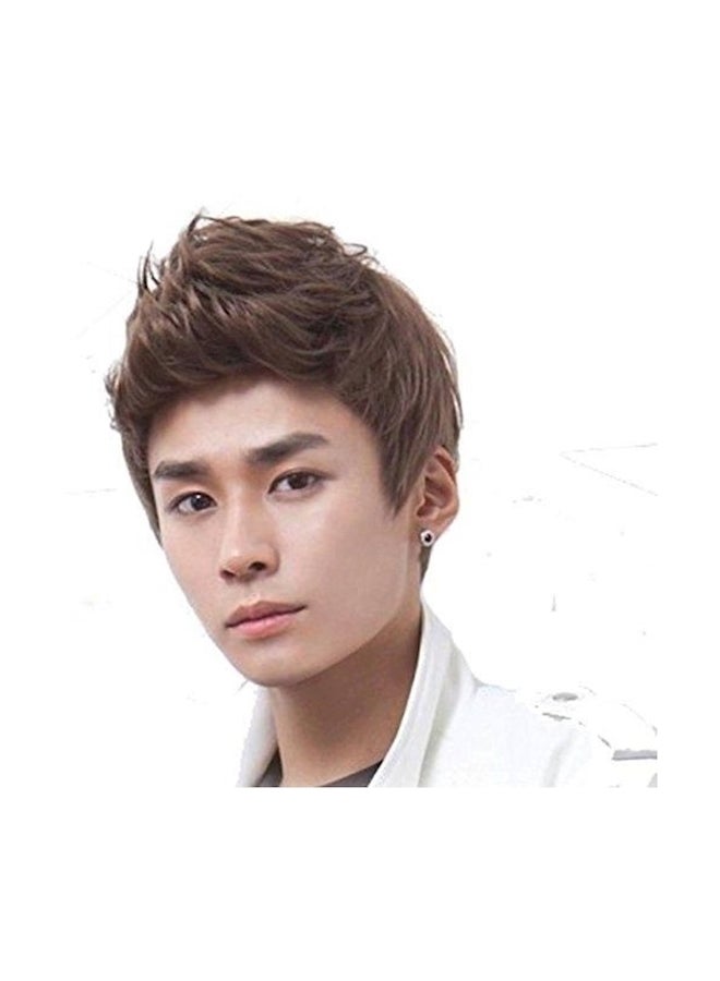 NIBEMINENT Short Wig With Cap Brown - Image 2