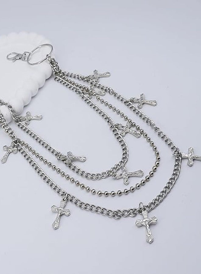 مجوهرات قوطية، سلسلة جينز، سلسلة بنطلون، إكسسوار عصري بنمط البانك، مناسب للجينز والسراويل الجلدية، تعبير عن أسلوب الشارع الحضري، للجنسين - Image 3