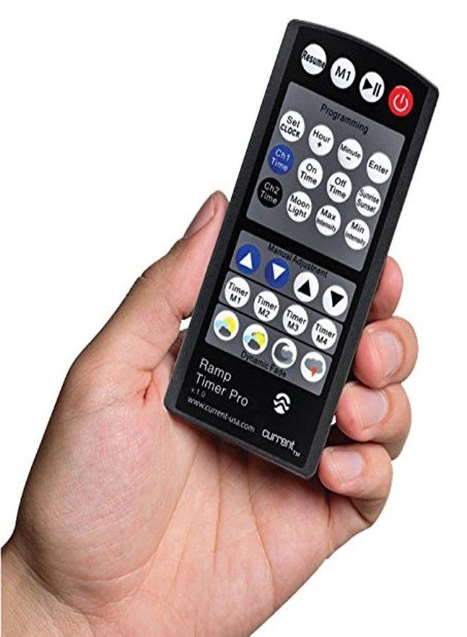 جهاز تحكم عن بعد بديل من CURRENT USA لجهاز Ramp Timer Pro 3076 | وحدة تحكم إضاءة أحواض السمك LED من Orbit Marine من الجيل الأول والإصدار الاحترافي، تعمل بالأشعة تحت الحمراء