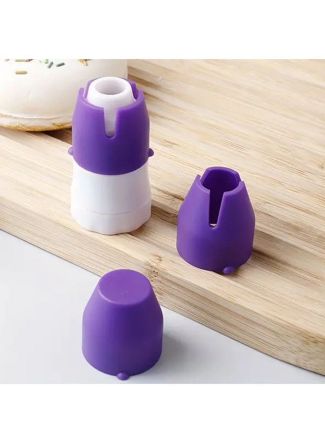 4 Pcs Multi Purpose Plastic Piping Nozzles Ergonomic Handles Versatile For Cake Cream Cookie And Flower Decorating Ideal For Holidays Home Kitchen And Bakery Supplies Durable Plastic - Image 1