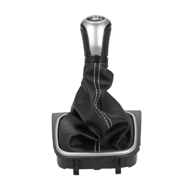 Gear Shift Knob Boot Cover: Black 6 Speed - Premium Durable Materials, Perfect Fit for Golf MK5, MK6, MK7, Scirocco Eos Models - Easy Installation for Car Interior Upgrade - Image 1