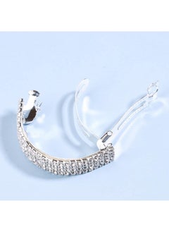 Yheakne Boho Crystal Ponytail Holder Luxury Ponytail Hair Cuff Barrette Geometric Hair Holder Clip Vintage Rhinestone Hair Tie Band Ring Bling Hair Accessories For Women And Girls Gifts  - Image 4