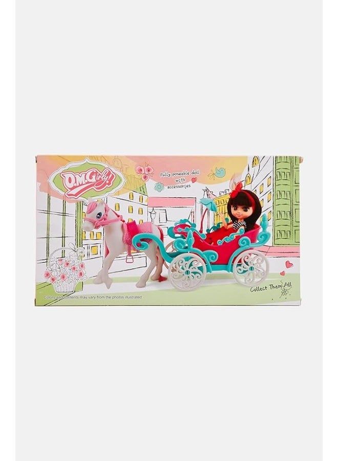 OMGirly Doll Set With Carriage Playset -Asst. (Zy127206) - Image 2