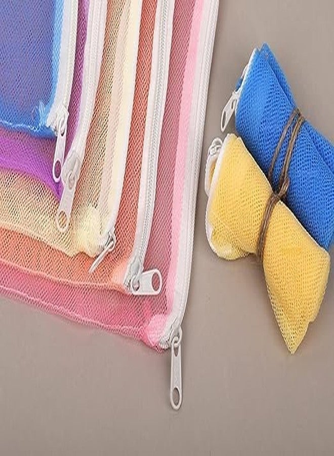 PUTHAK 12Pcs Multipurpose Zipper Bag for Fruits and Vegetables Fridge Washable Bags (Set of 12) Multicolour - Image 5