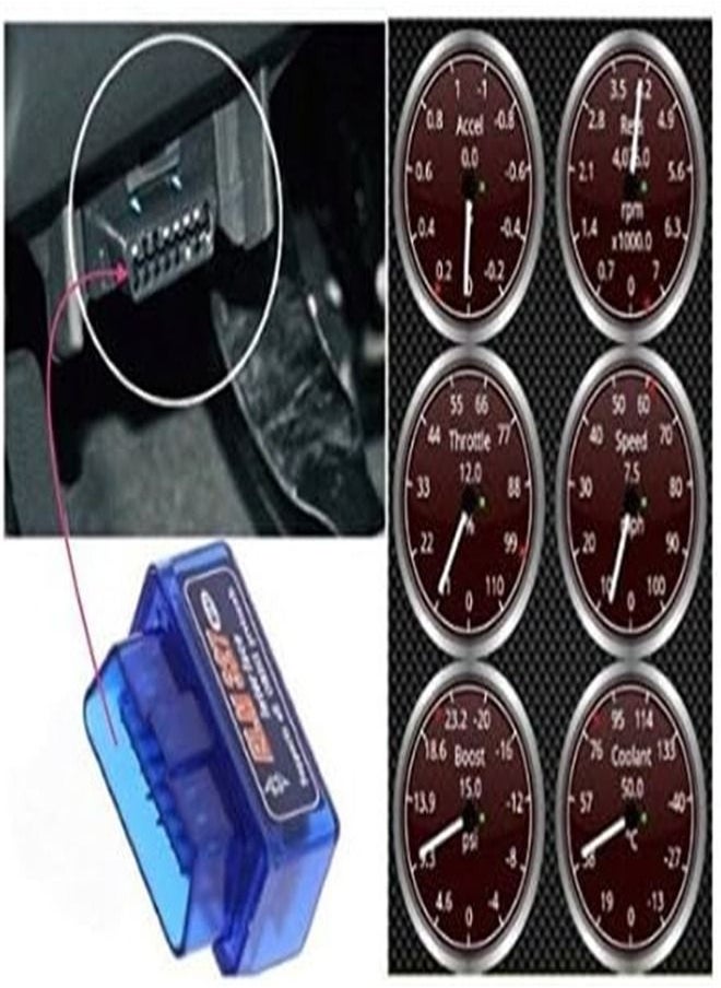 Goolsky - Goolsky Mestart OBDII OBD2 Bluetooth Car Diagnostic Scan Tool Auto OBD Scanner for Android Devices - Image 1
