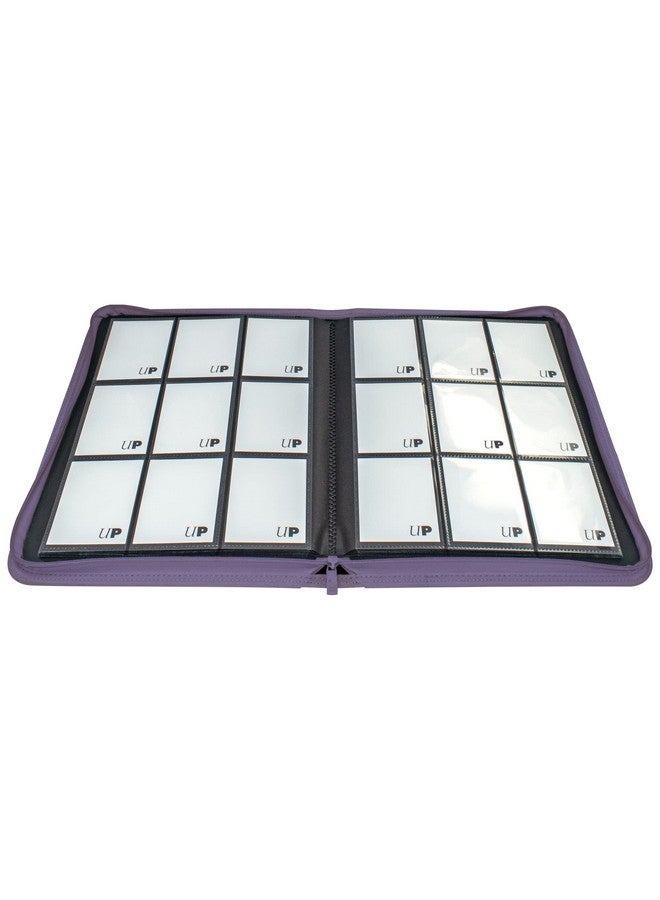 Ultra Pro Vivid 9 Pocket Zippered Pro Binder (Purple) Protect Up To 360 Collectible Trading Cards Sports Cards Or Valuable Gaming Cards Ultimate Card Protection - Image 2
