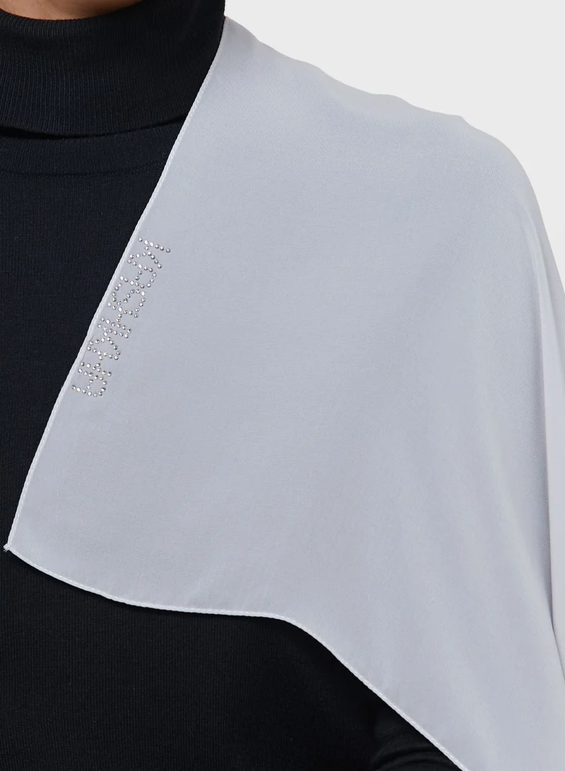 KASHKHA Chiffon Hijab With Stonework