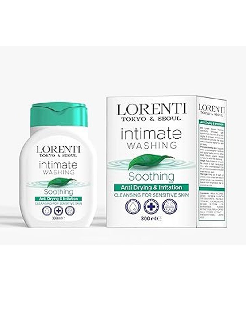 لورنتي غسول ومرطب حميمي مضاد للجفاف مهدئ من لورينتي300 مل لتنظيف المناطق الحساسة لطيف وتهدئة للبشرة الحساسة - Image 1