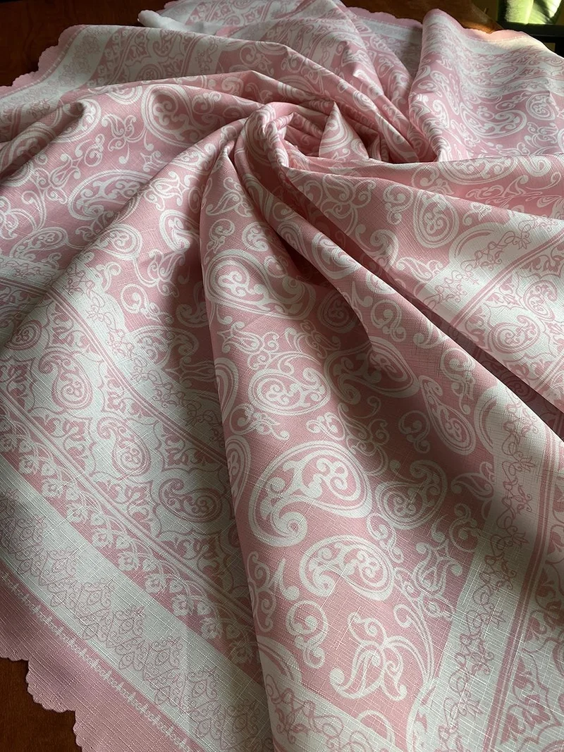 Yeni New Plaid Bordered Lemon Patterned Easy to Clean Stain-Repellent, Carefree Tablecloth