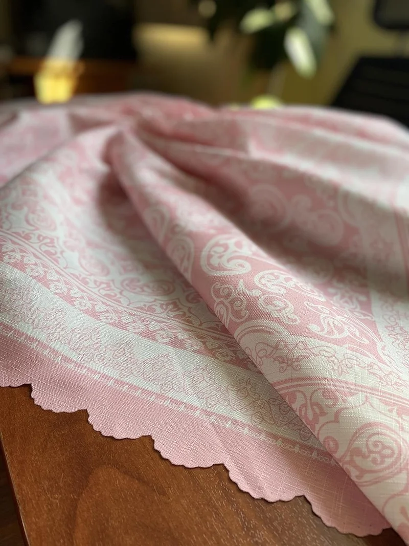 Yeni New Plaid Bordered Lemon Patterned Easy to Clean Stain-Repellent, Carefree Tablecloth