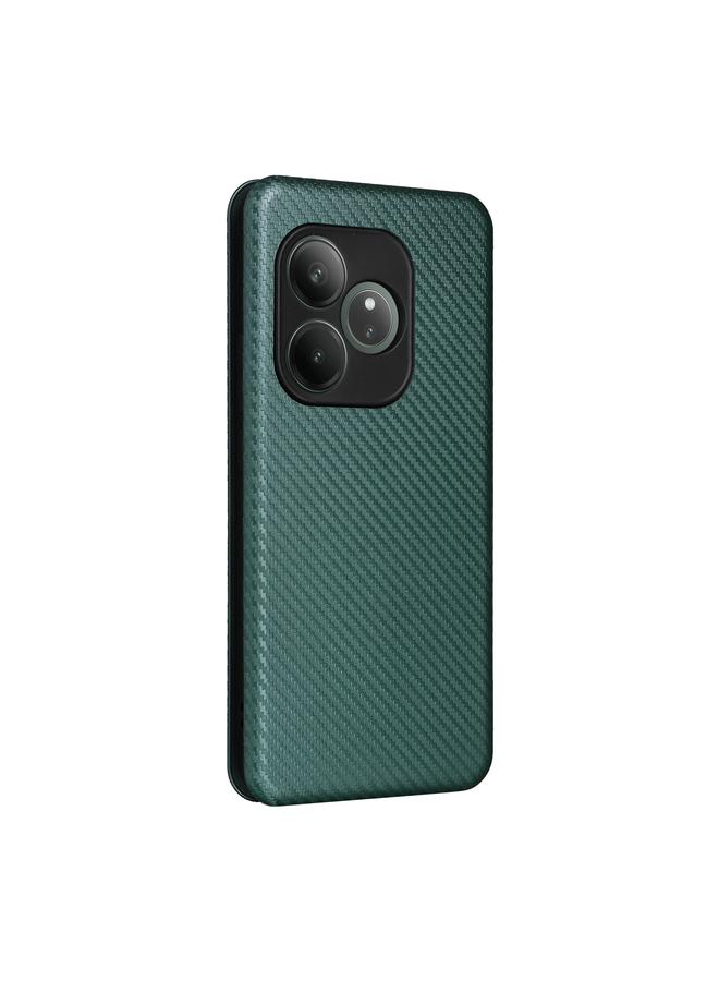 S-TOP Case For Realme GT 6 / GT 6T Carbon Fiber Texture Flip Leather Phone Case - Image 3