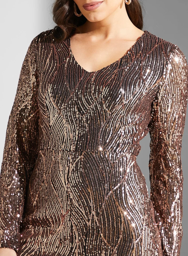 Ella Limited Edition Long Sleeved Shimmer Playsuit