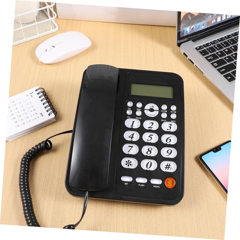 SECFOU Landline Corded Phone Caller Id Read Display Senior-Friendly Office Use - Image 2