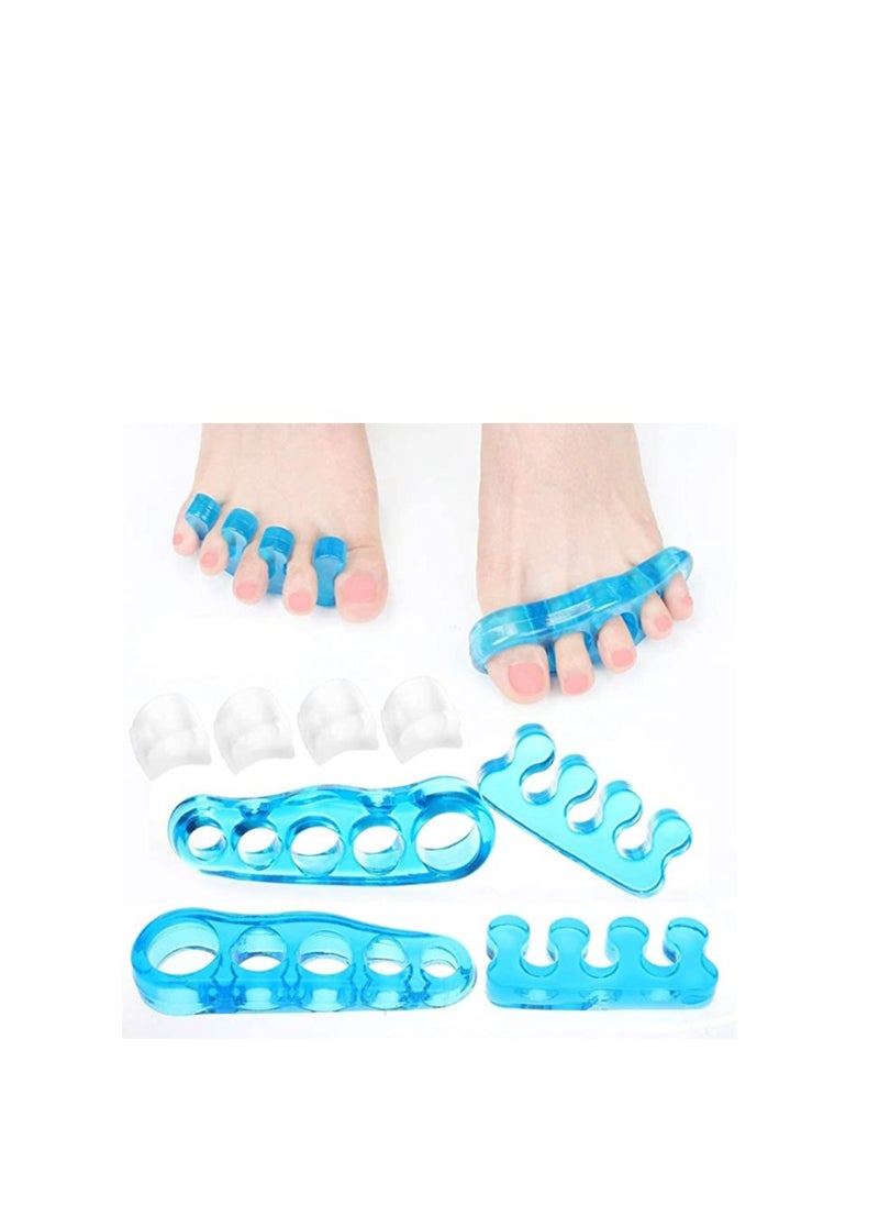 SYOSI Gel Toe Stretcher and Separator for Relaxing, 8 Pcs Bunion Relief, Hammer Toe and More for Women and Men Quickly Bunion Pain Relief Hallux Valgus Treatment Straighten Feet Alleviating Pain  - Image 1