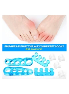 SYOSI Gel Toe Stretcher and Separator for Relaxing, 8 Pcs Bunion Relief, Hammer Toe and More for Women and Men Quickly Bunion Pain Relief Hallux Valgus Treatment Straighten Feet Alleviating Pain  - Image 2