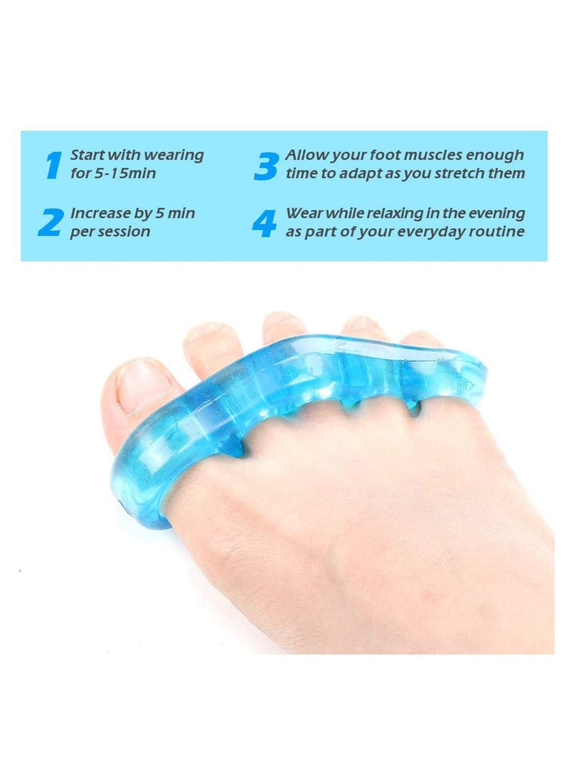 SYOSI Gel Toe Stretcher and Separator for Relaxing, 8 Pcs Bunion Relief, Hammer Toe and More for Women and Men Quickly Bunion Pain Relief Hallux Valgus Treatment Straighten Feet Alleviating Pain  - Image 5